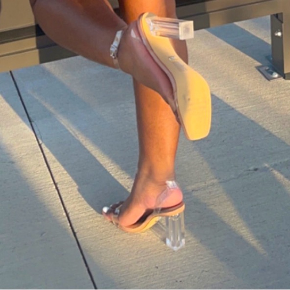 SHEIN heels with clear straps